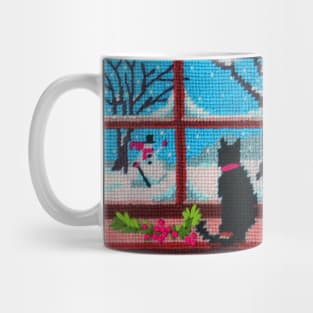 Window Cat Mug